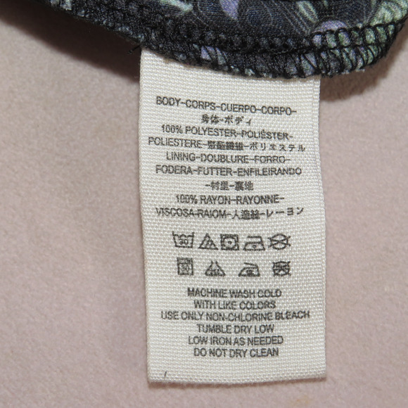 Free People Cabaret Long Sleeve Gray Boho Printed Keyhole Maxi Dress - Picture 12 of 12